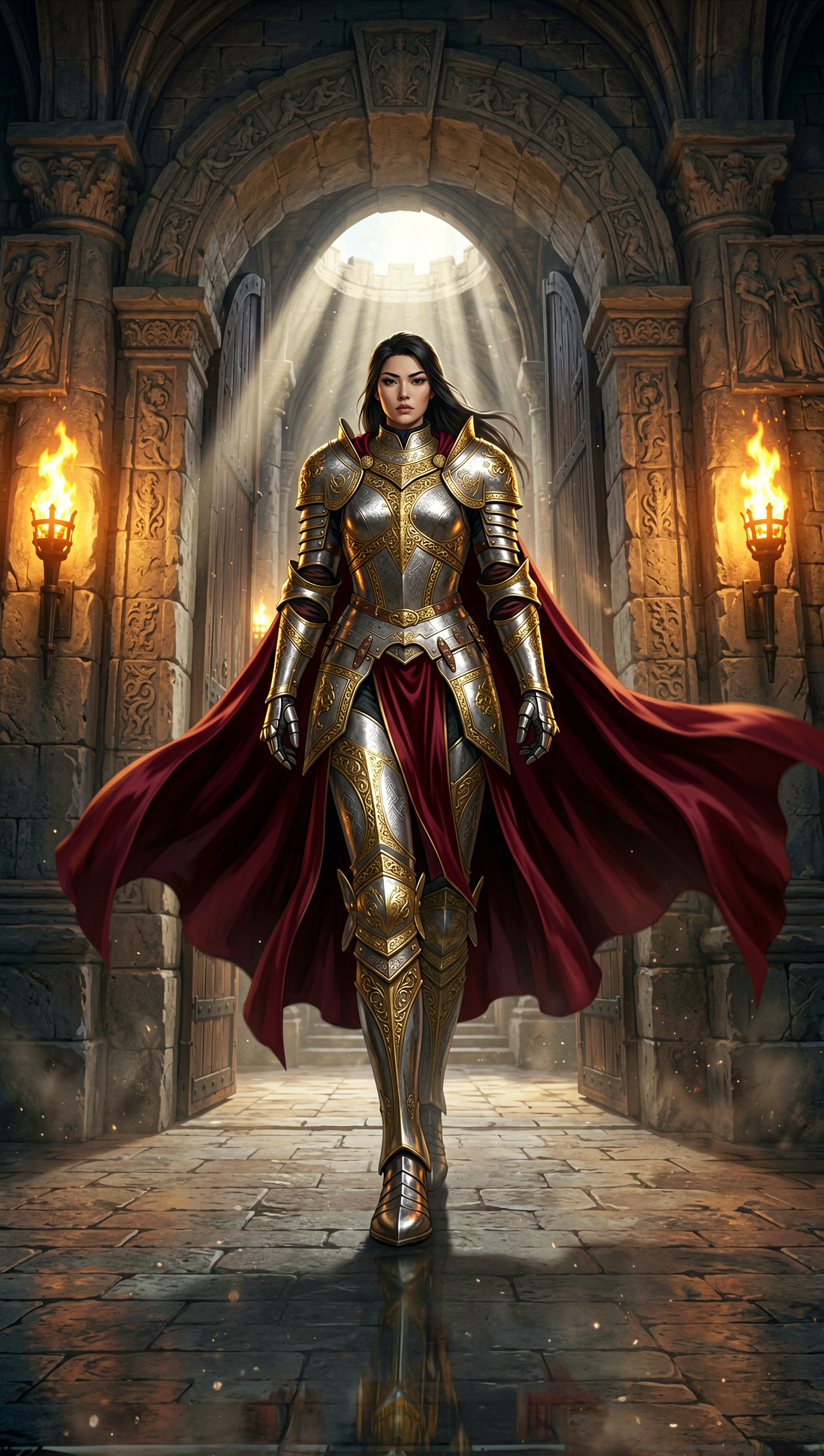 Armored queen gate