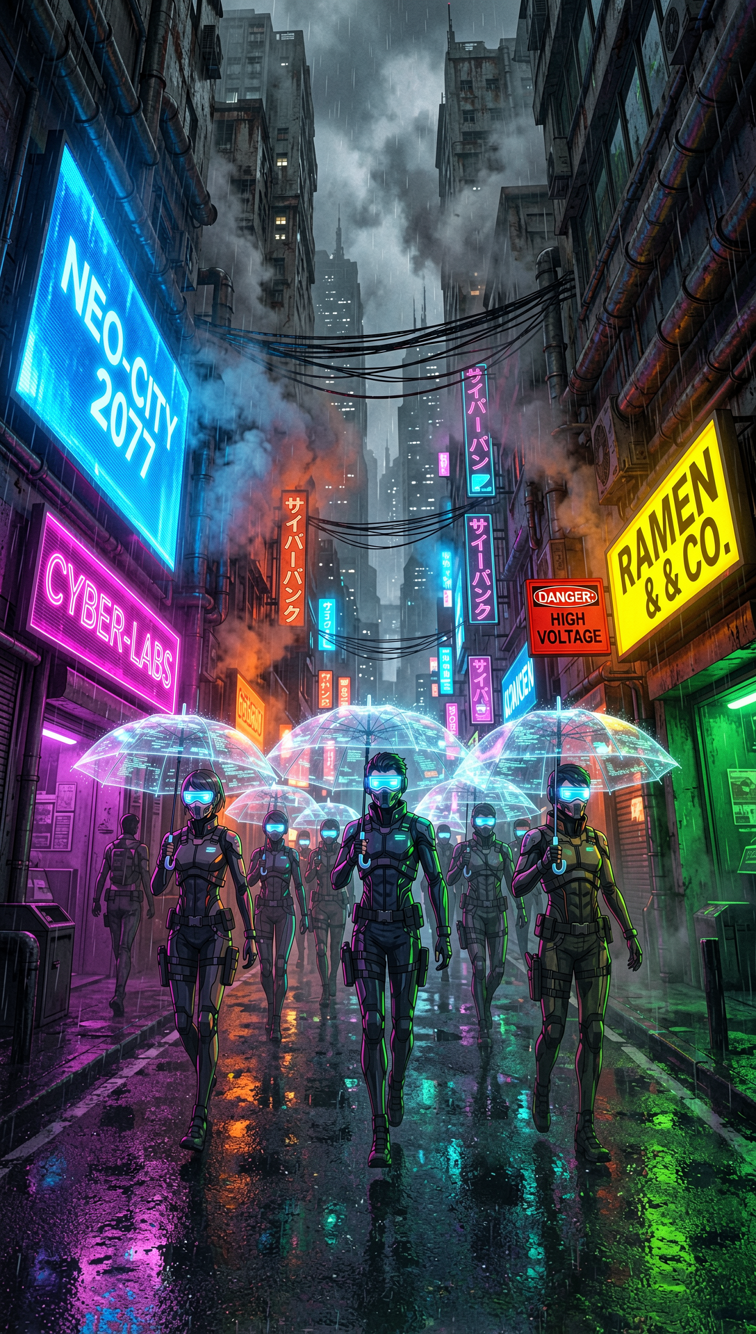 Neo city 2077 rain