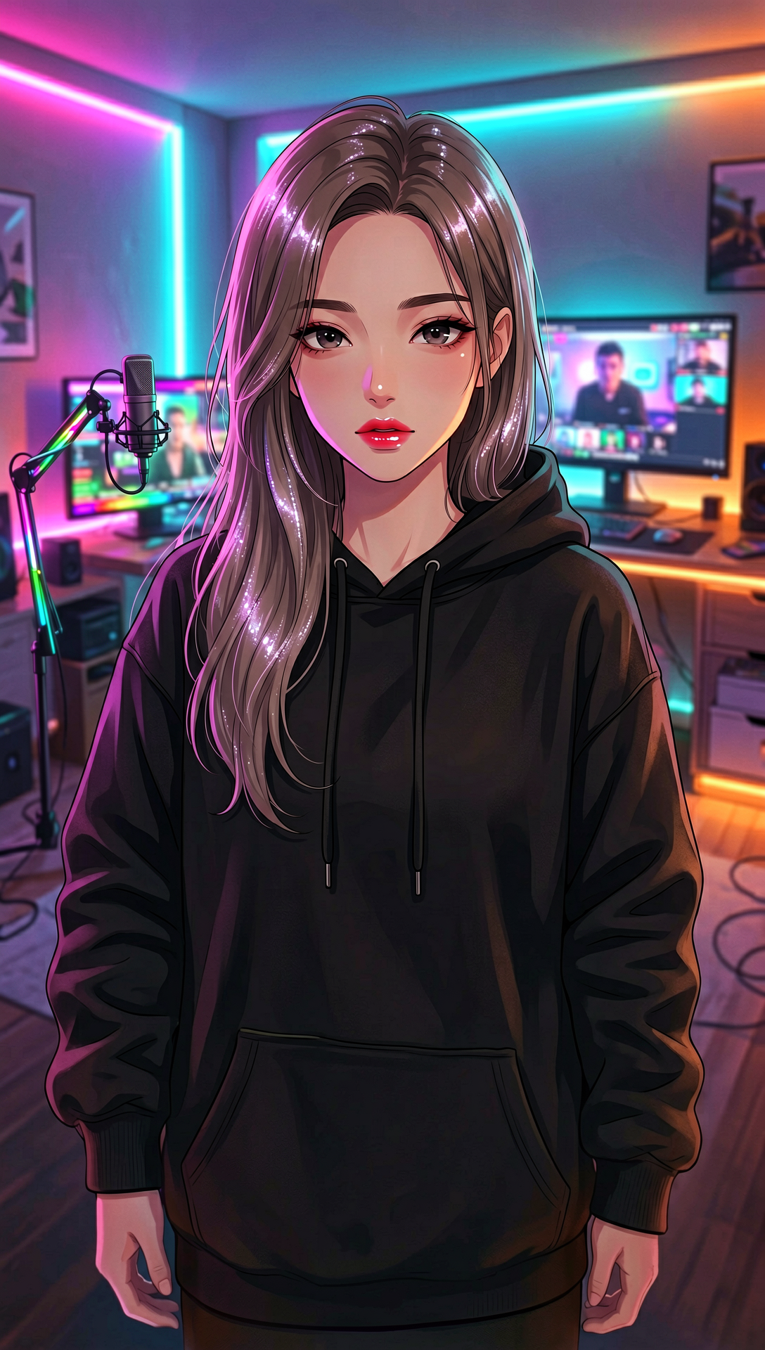 Streamer neon studio