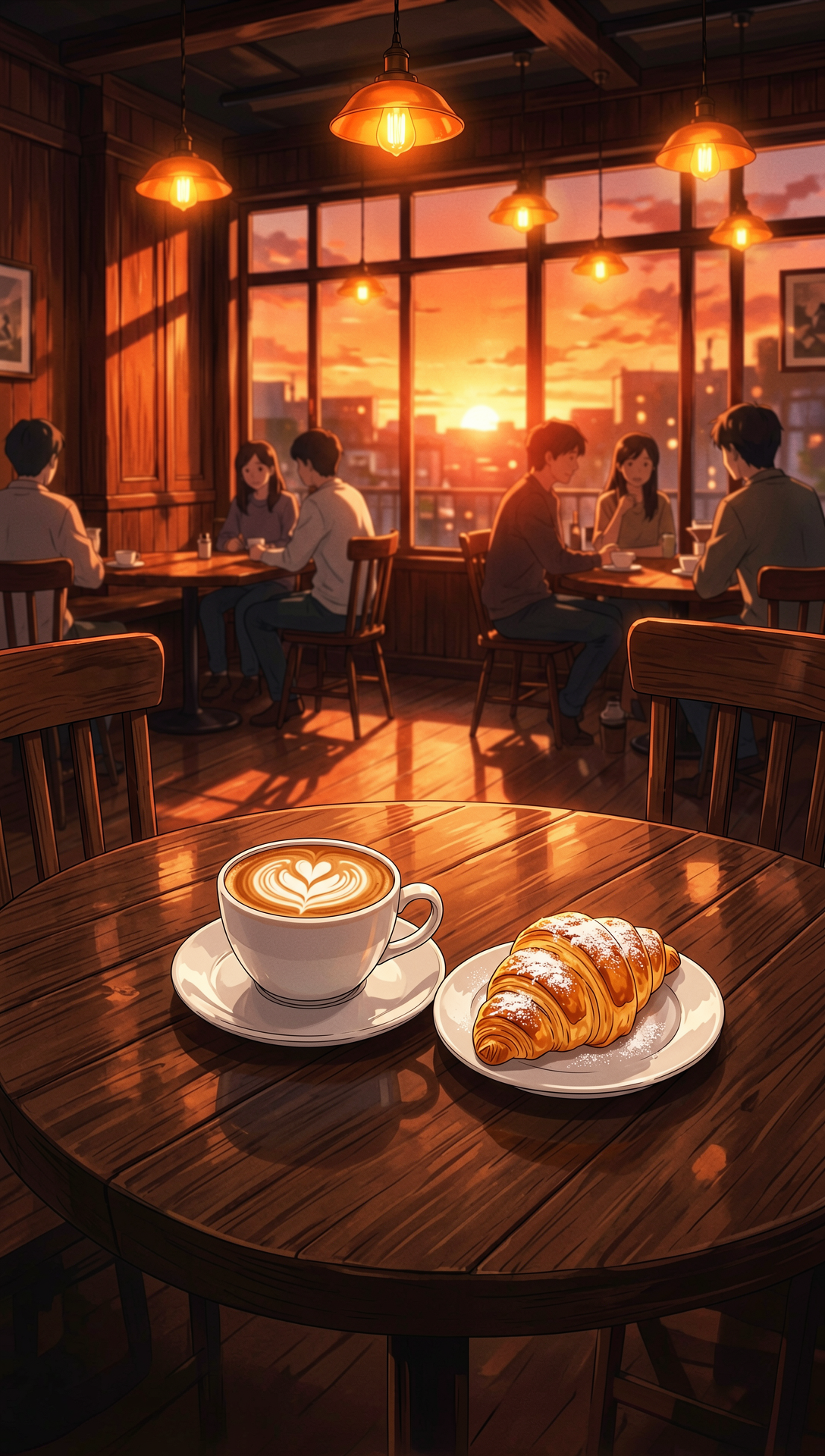 Sunset anime cafe